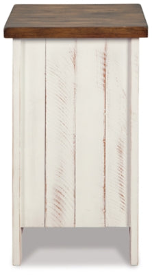 Ashley Wystfield White Brown Chairside End Table