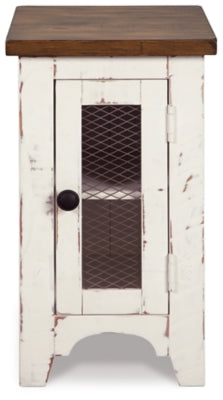 Ashley Wystfield White Brown Chairside End Table