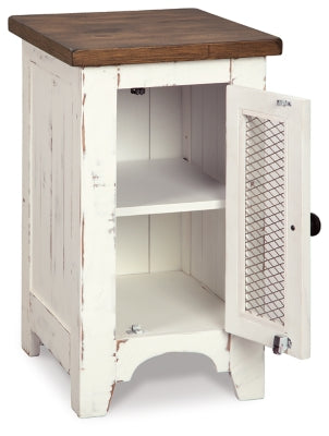 Ashley Wystfield White Brown Chairside End Table