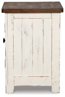 Ashley Wystfield White Brown Chairside End Table