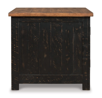 Ashley Valebeck Black Brown End Table