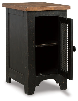 Ashley Valebeck Black Brown Chairside End Table