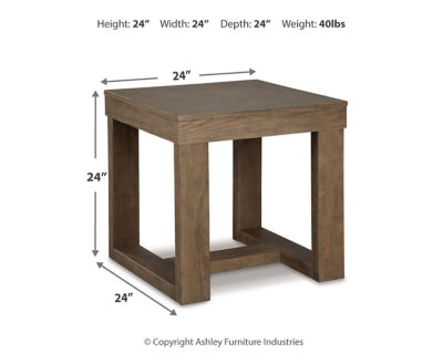 Ashley Cariton Gray End Table