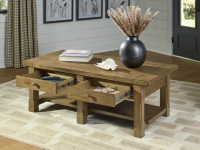 Ashley Vandenmore Medium Brown Coffee Table
