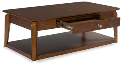 Ashley Trenmour Medium Brown Coffee Table