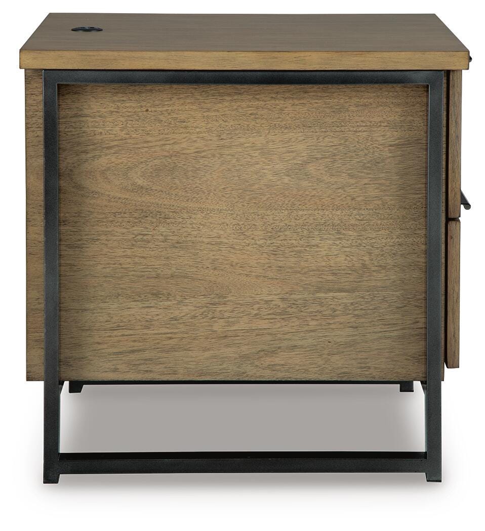 Ashley Montia Light Brown End Table
