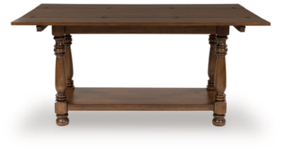 Ashley Sturlayne Brown Flip Top Sofa Table