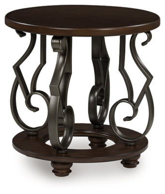 Ashley Frallyn Dark Brown End Table