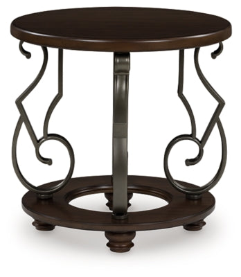 Ashley Frallyn Dark Brown End Table
