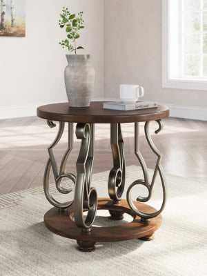 Ashley Frallyn Dark Brown End Table