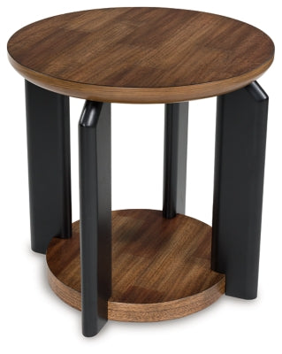 Ashley Kraeburn Brown Black End Table
