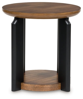 Ashley Kraeburn Brown Black End Table