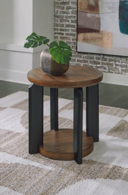 Ashley Kraeburn Brown Black End Table
