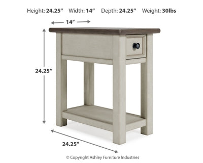 Ashley Bolanburg Two-tone Chairside End Table