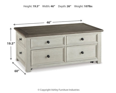 Ashley Bolanburg Two-tone Coffee Table with Lift Top