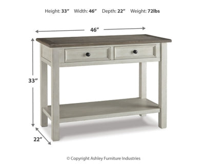 Ashley Bolanburg Two-tone Sofa/Console Table