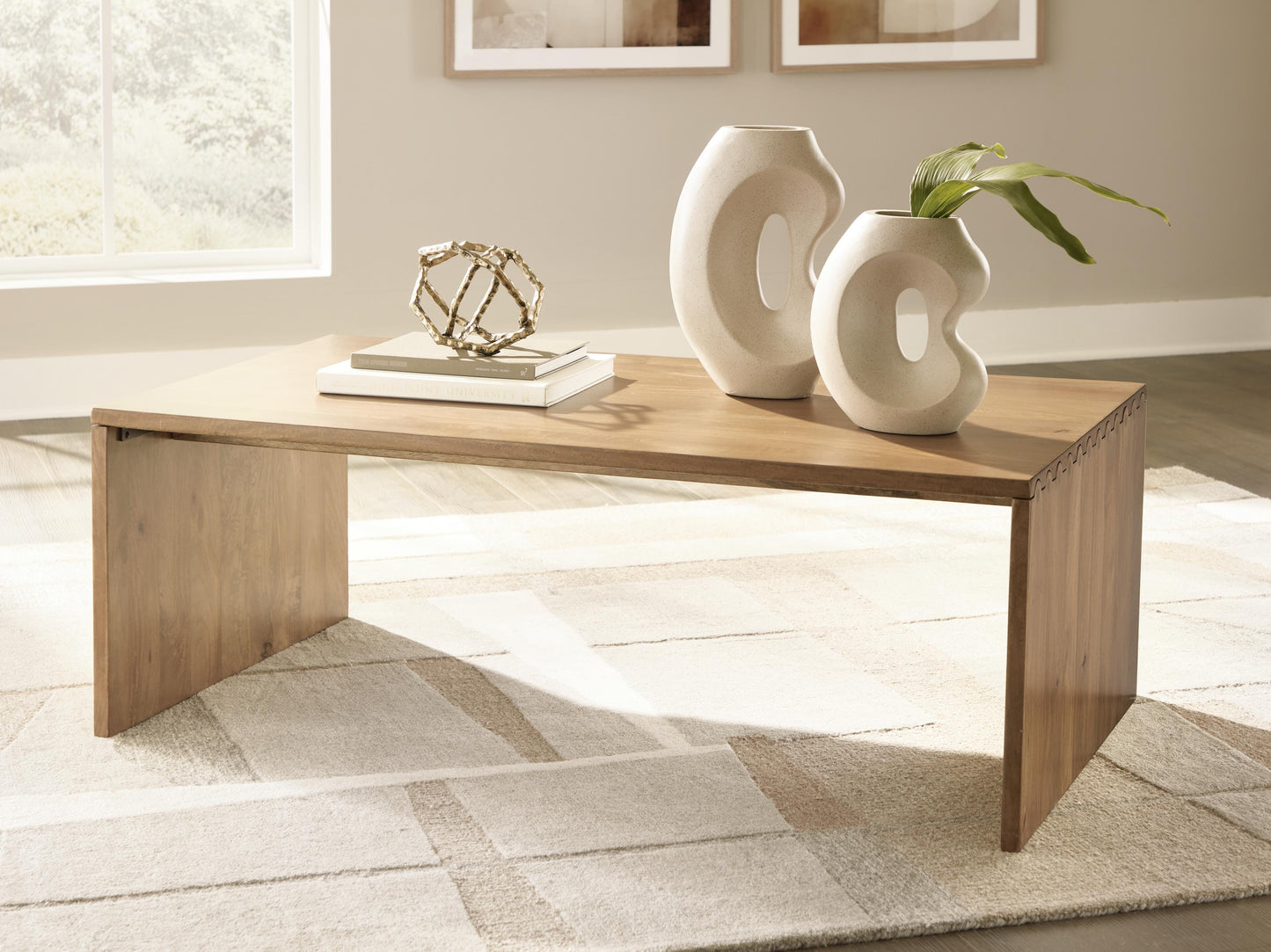 Ashley Ella Grove Rich Brown Coffee Table