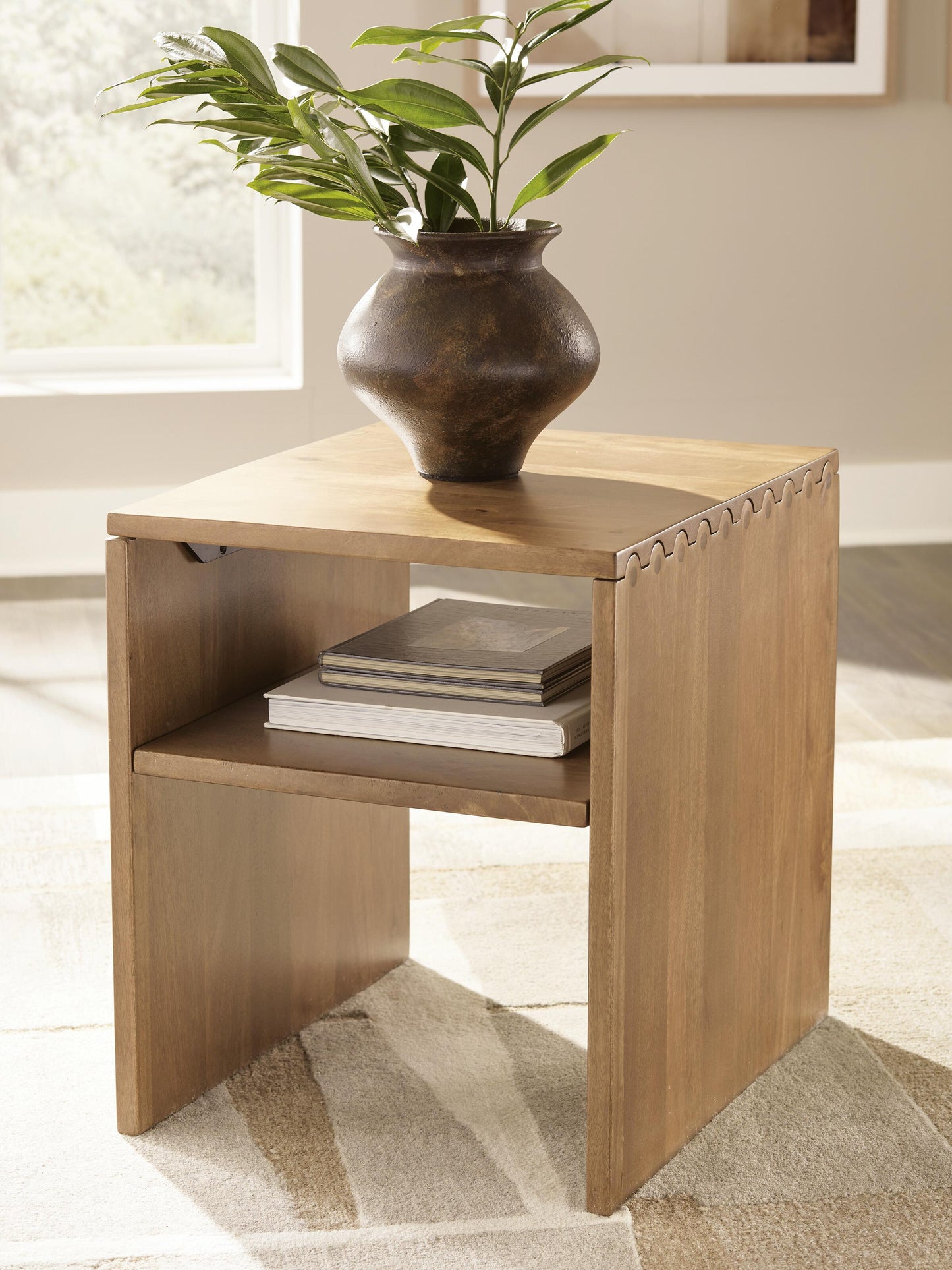 Ashley Ella Grove Rich Brown End Table