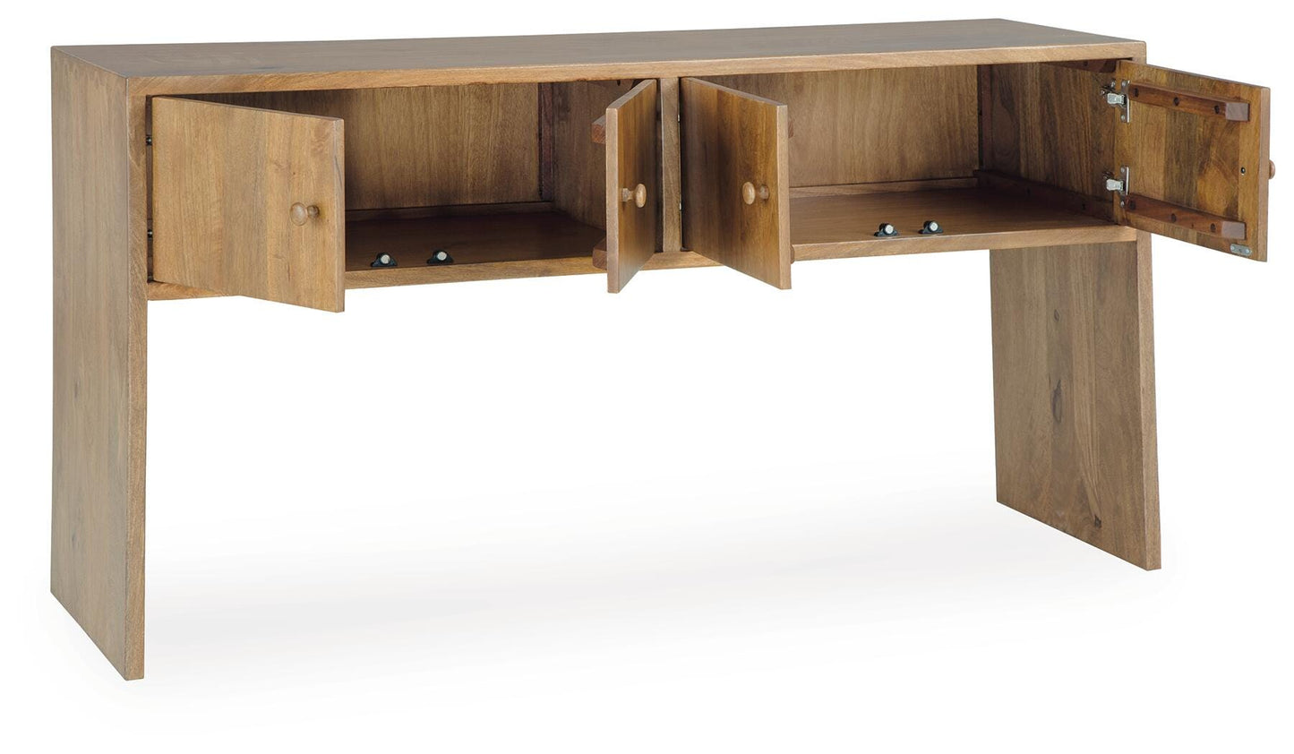 Ashley Ella Grove Rich Brown Console