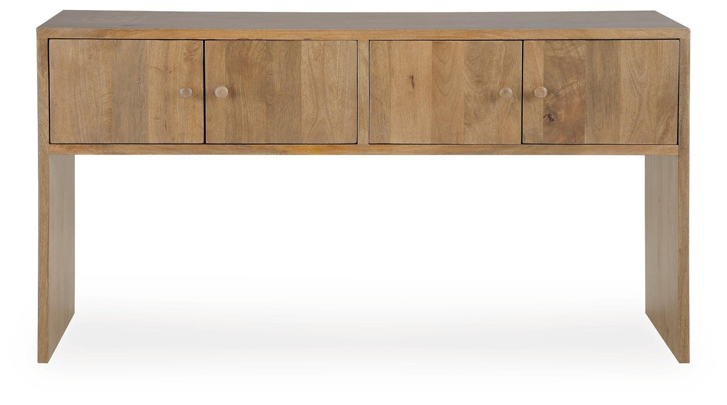 Ashley Ella Grove Rich Brown Console