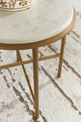 Ashley Alben Antique Gold End Table