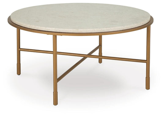 Ashley Alben Antique Gold Coffee Table