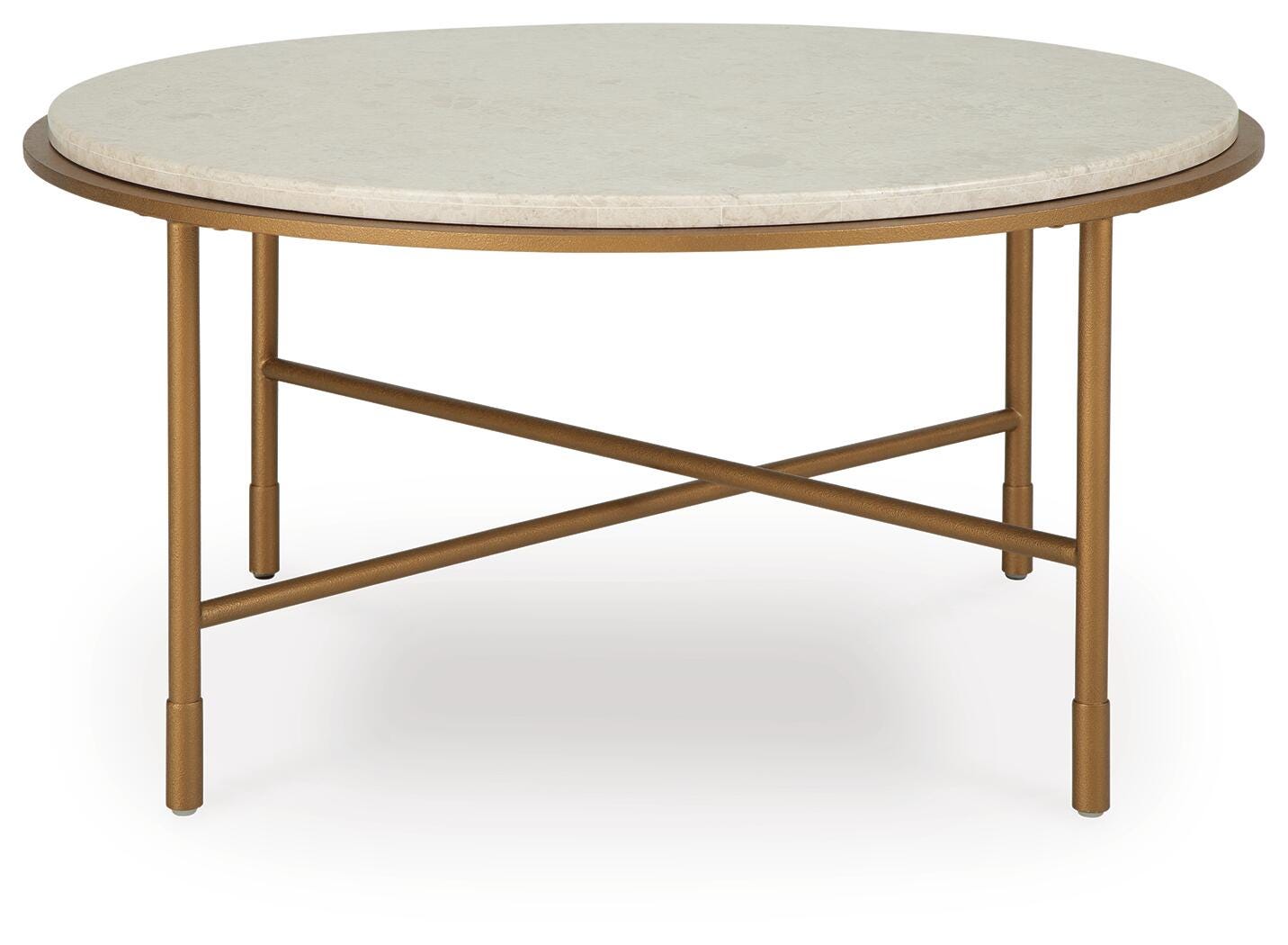Ashley Alben Antique Gold Coffee Table