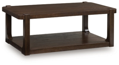 Ashley Breckington Dark Brown Coffee Table