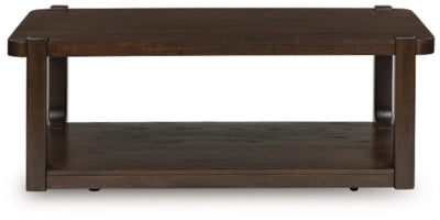 Ashley Breckington Dark Brown Coffee Table