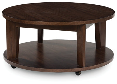 Ashley Korestone 2 Dark Brown Coffee Table