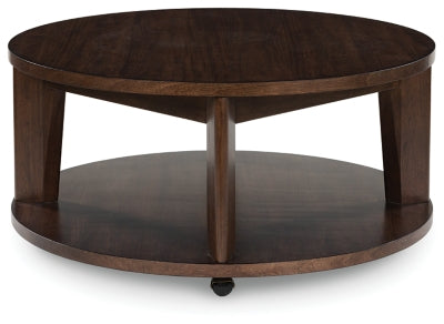 Ashley Korestone 2 Dark Brown Coffee Table