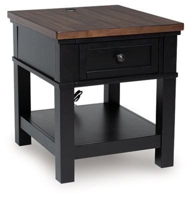 Ashley Wildenauer Brown Black End Table