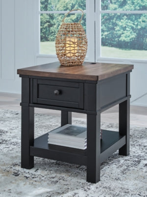 Ashley Wildenauer Brown Black End Table