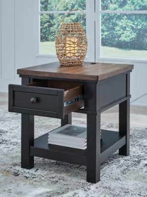 Ashley Wildenauer Brown Black End Table
