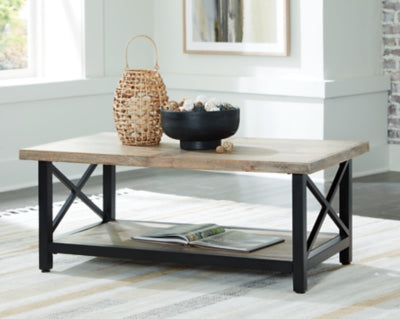 Ashley Bristenfort Brown Black Coffee Table