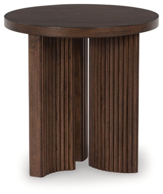 Ashley Korestone Dark Brown End Table