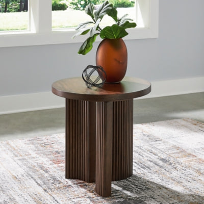 Ashley Korestone Dark Brown End Table