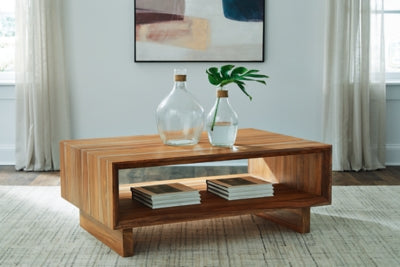 Ashley Dressonni Brown Coffee Table