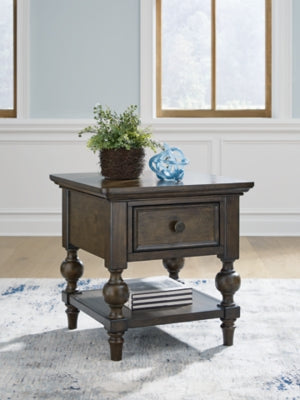 Ashley Veramond Dark Brown End Table