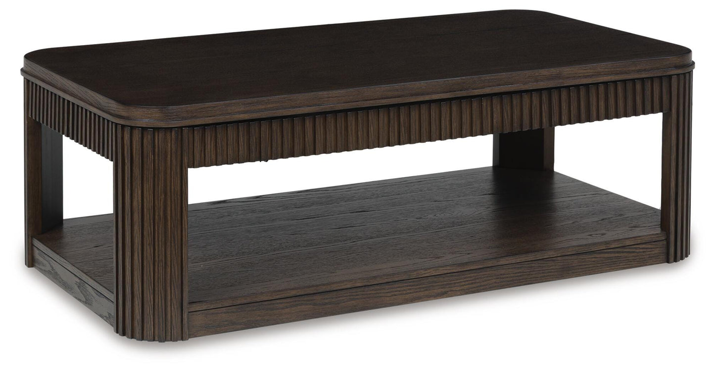 Ashley Carlibrie Warm Brown Lift-Top Coffee Table