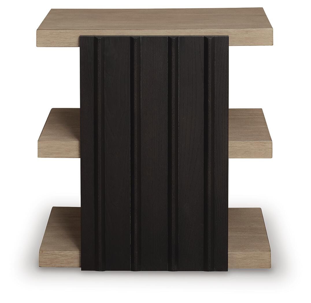 Ashley Rylandyn Black Light Brown End Table