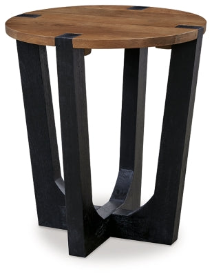 Ashley Hanneforth Brown Black End Table
