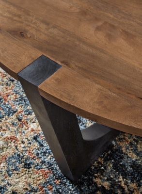 Ashley Hanneforth Brown Black Coffee Table
