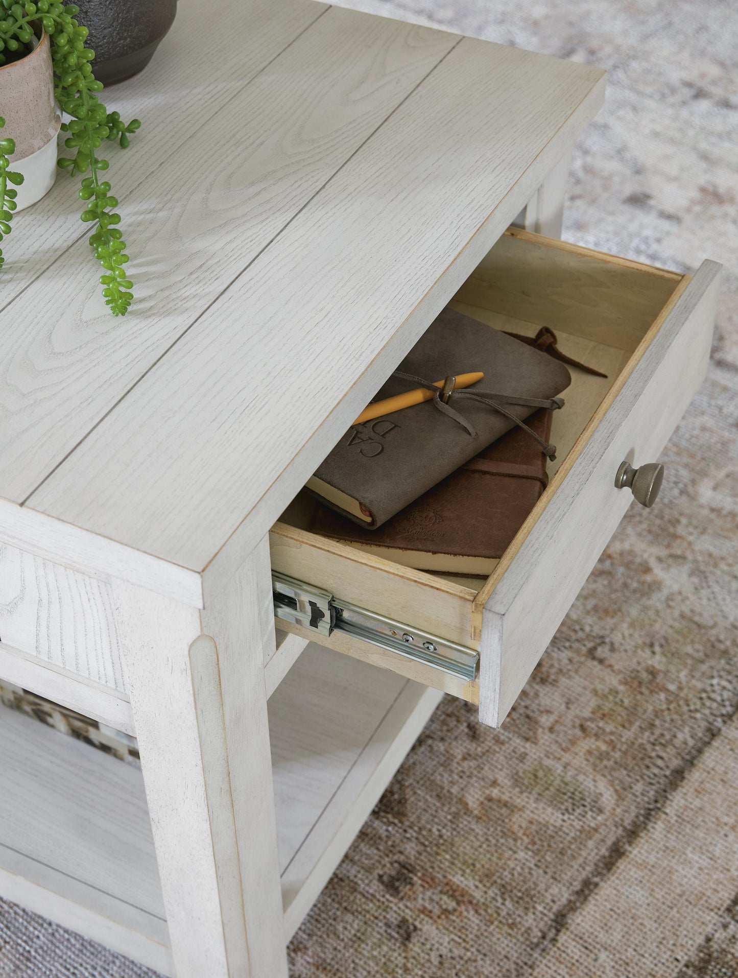 Ashley Robbinsdale Antique White End Table