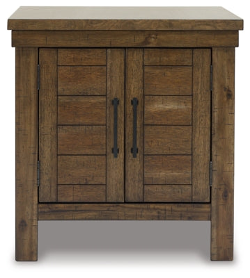 Ashley Moriville Grayish Brown End Table