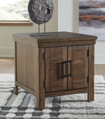 Ashley Moriville Grayish Brown End Table