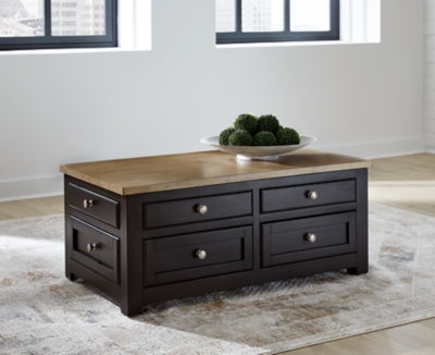 Ashley Drazmine Brown Lift-Top Coffee Table