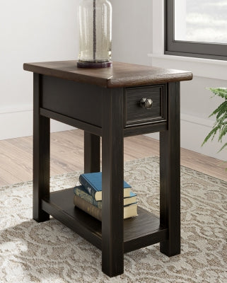 Ashley Tyler Creek Grayish Brown Black Chairside End Table