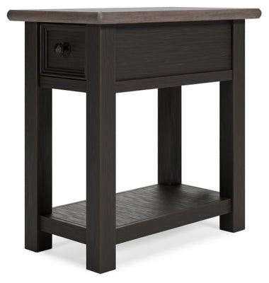 Ashley Tyler Creek Grayish Brown Black Chairside End Table