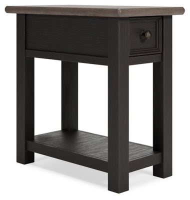 Ashley Tyler Creek Grayish Brown Black Chairside End Table